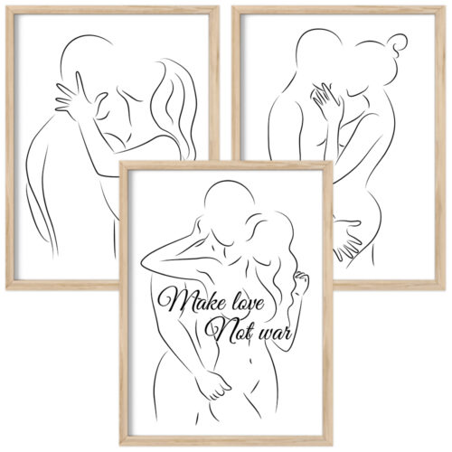 Plakater med one line art