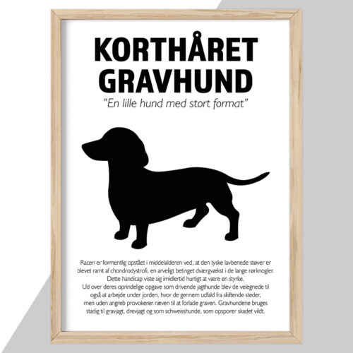 Plakat - personlige hunde plakater - stort udvalg hos Hjemlux.dk