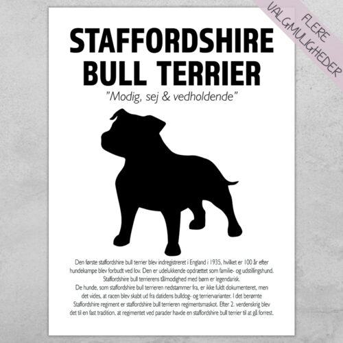 Plakat - personlige hunde plakater - stort udvalg hos Hjemlux.dk
