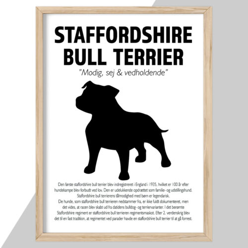 Plakat - personlige hunde plakater - stort udvalg hos Hjemlux.dk