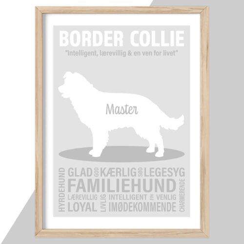 Plakat - personlige hunde plakater - stort udvalg hos Hjemlux.dk