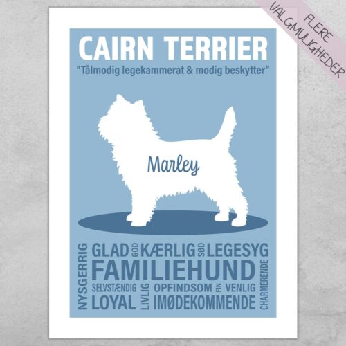 Plakat - personlige hunde plakater - stort udvalg hos Hjemlux.dk