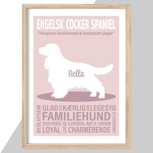 Plakat - personlige hunde plakater - stort udvalg hos Hjemlux.dk