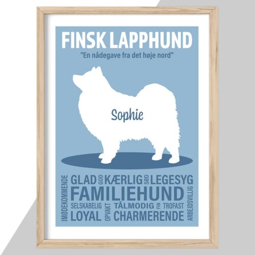 Plakat - personlige hunde plakater - stort udvalg hos Hjemlux.dk