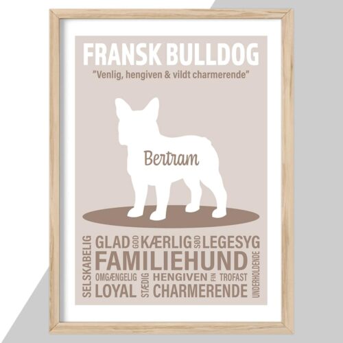 Plakat - personlige hunde plakater - stort udvalg hos Hjemlux.dk