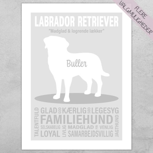 Plakat - personlige hunde plakater - stort udvalg hos Hjemlux.dk