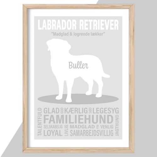 Plakat - personlige hunde plakater - stort udvalg hos Hjemlux.dk