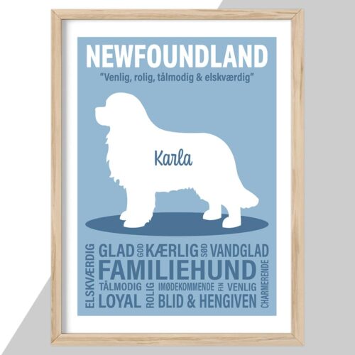 Plakat - personlige hunde plakater - stort udvalg hos Hjemlux.dk