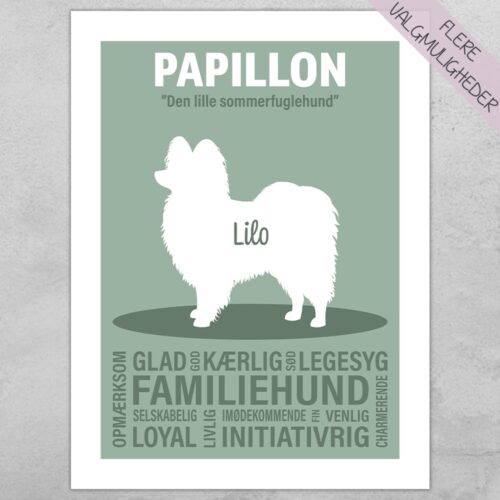 Plakat - personlige hunde plakater - stort udvalg hos Hjemlux.dk