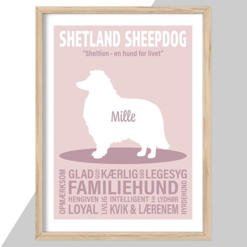 Plakat - personlige hunde plakater - stort udvalg hos Hjemlux.dk