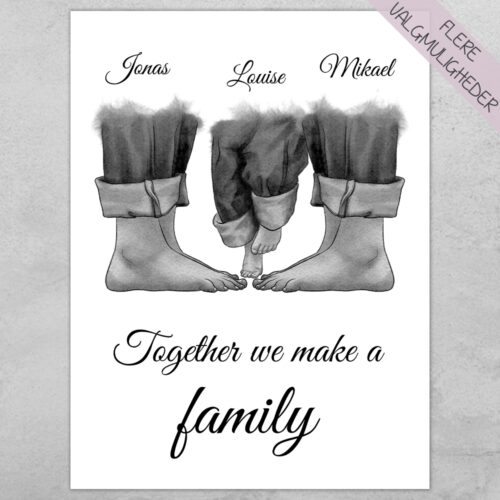 Plakat - personlige plakater - Familie - stort udvalg hos Hjemlux.dk