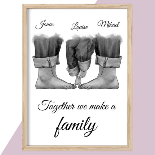 Plakat - personlige plakater - Familie - stort udvalg hos Hjemlux.dk