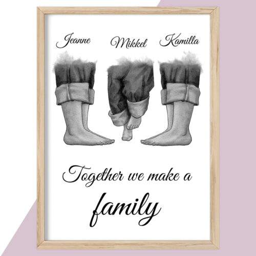 Plakat - personlige plakater - Familie - stort udvalg hos Hjemlux.dk