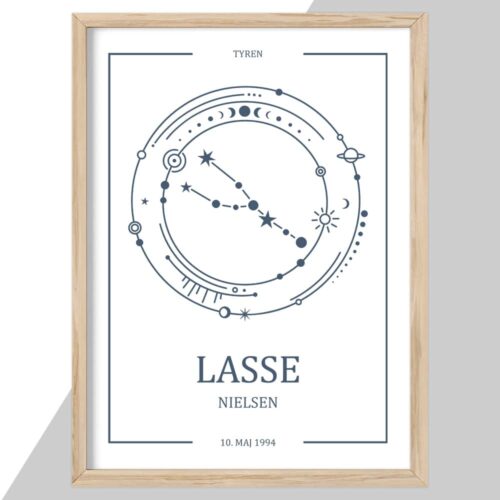 Plakat personlig - Stjernetegn tyren - My Zodiac