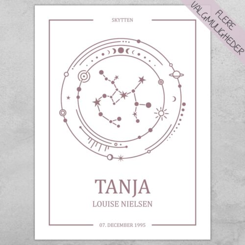 Plakat personlig - Stjernetegn skytten - My Zodiac