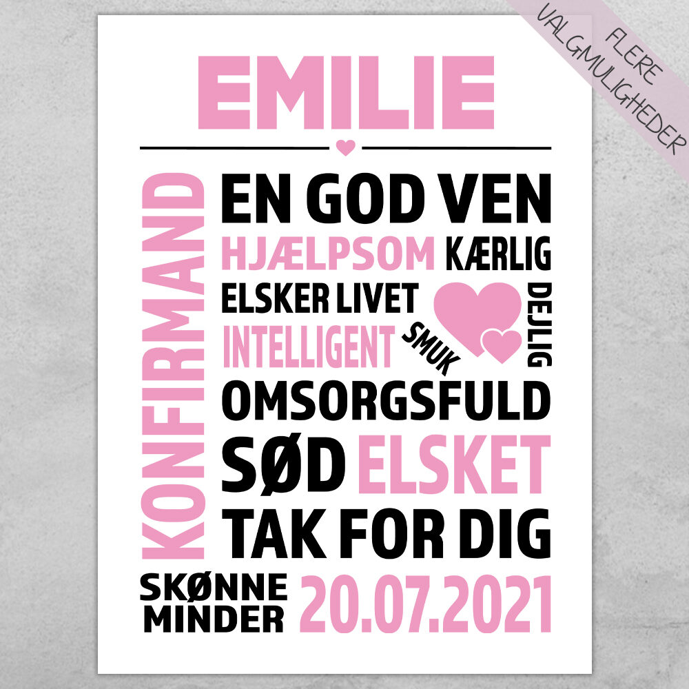 Plakat - personlige plakater - plakater - stort udvalg hos Hjemlux.dk