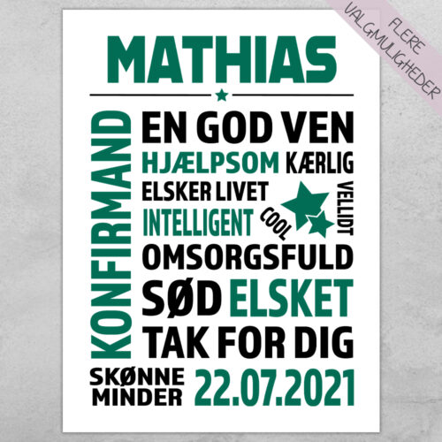 Plakat - personlige plakater - plakater - stort udvalg hos Hjemlux.dk