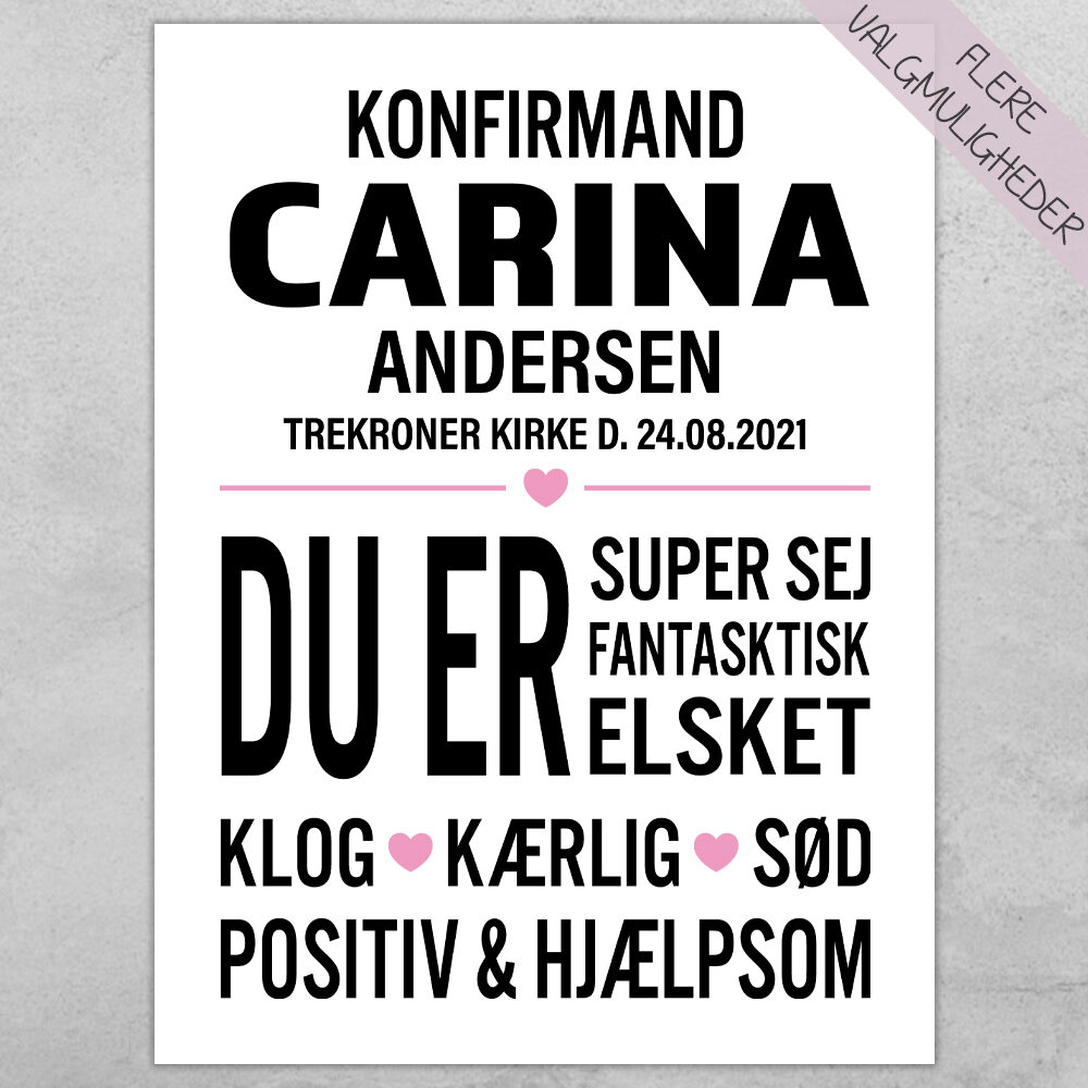 Plakat - personlige plakater - plakater - stort udvalg hos Hjemlux.dk