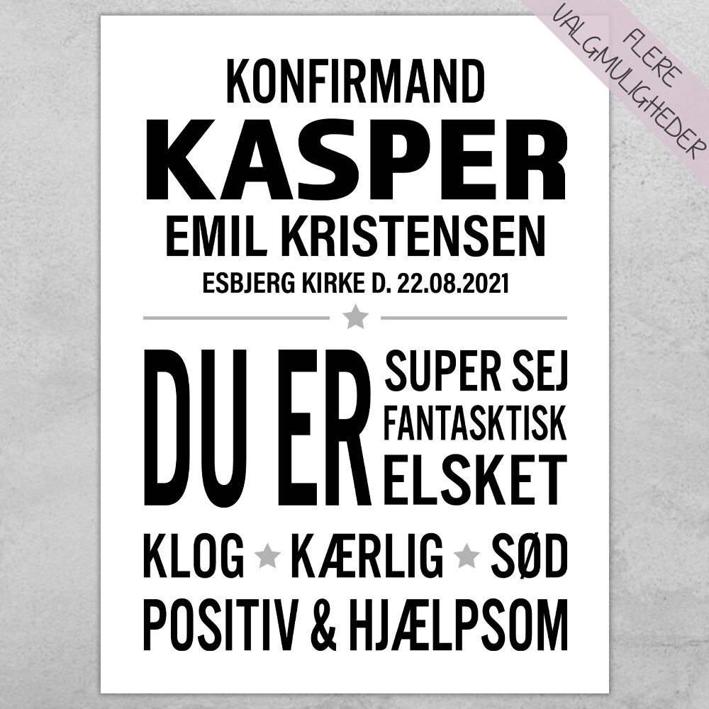 Plakat - personlige plakater - plakater - stort udvalg hos Hjemlux.dk