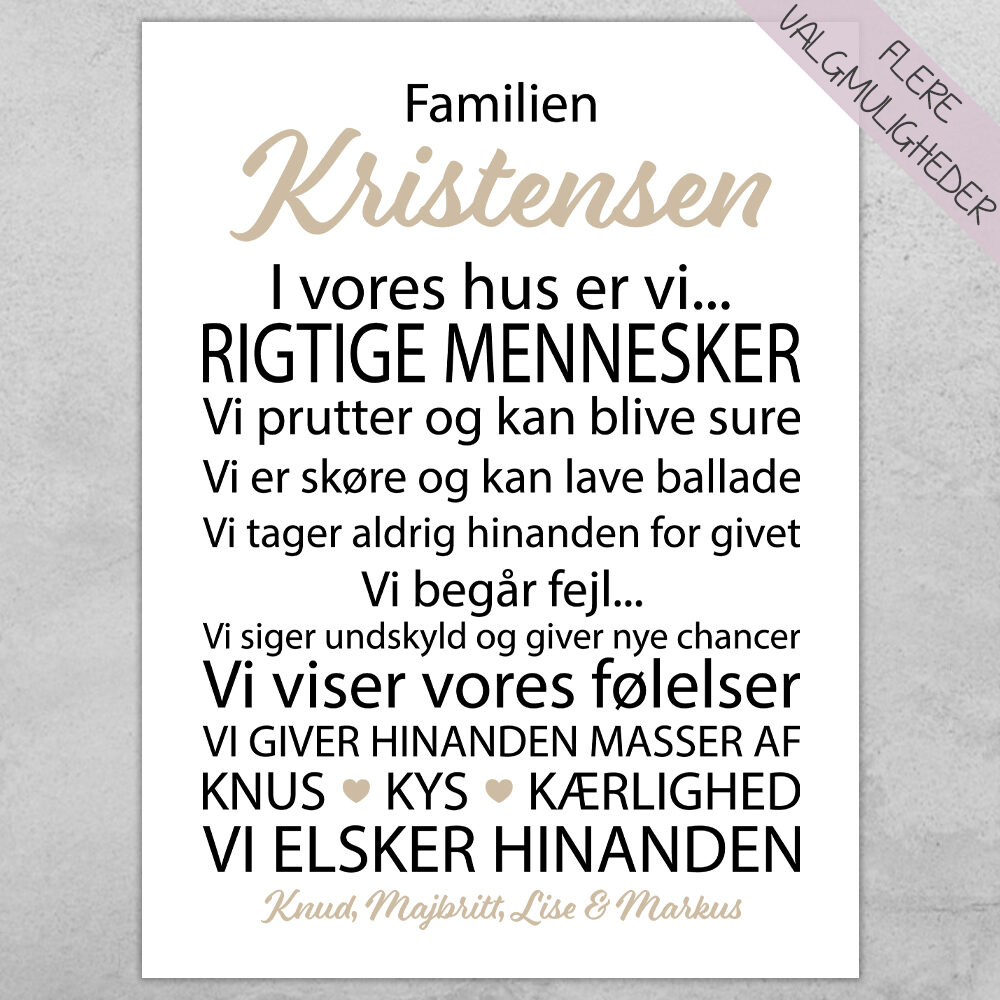 Plakat - personlige plakater - plakater - stort udvalg hos Hjemlux.dk