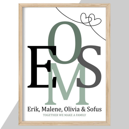 Alternative view of Bogstavsplakat - 4 bogstaver | Plakat