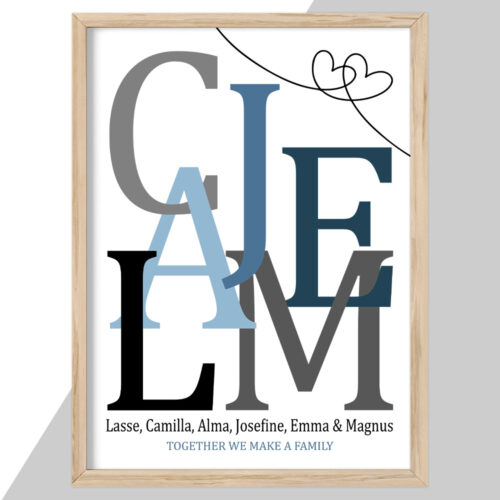 Alternative view of Bogstavsplakat - 6 bogstaver | Plakat