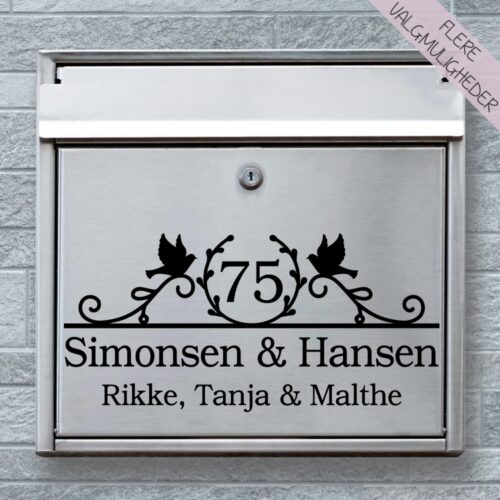 Deko design 6 | postkasse sticker