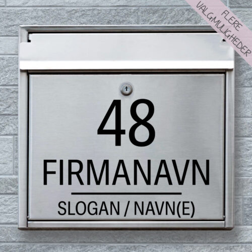 Postkasse stickers - navne stickers - stort udvalg hos Hjemlux.dk