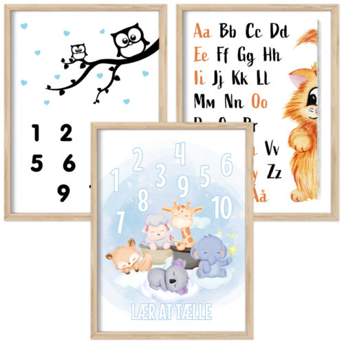 ABC, tal & læringsplakater