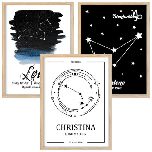 Plakater med stjernetegn