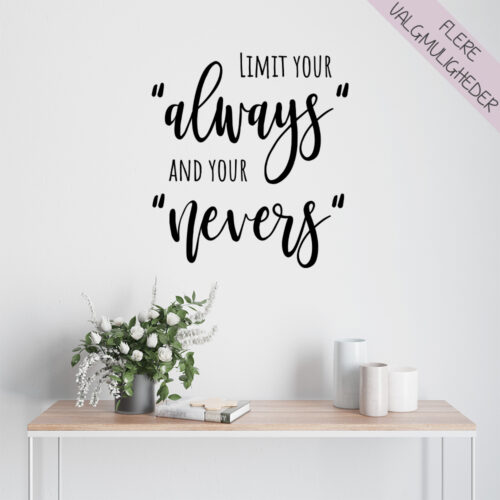 Wallstickers - stort udvalg hos Hjemlux.dk