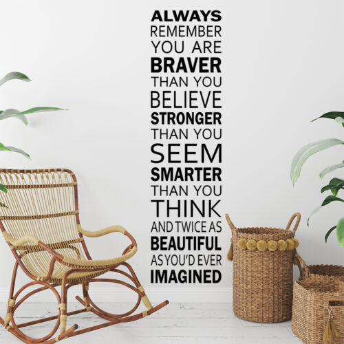 Wallstickers med tekster og citater