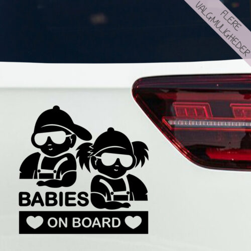 Bil stickers - Børn i bil - Hund i bil - stort udvalg hos Hjemlux.dk