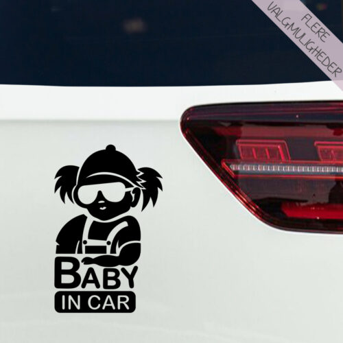 Bil stickers - Børn i bil - Hund i bil - stort udvalg hos Hjemlux.dk