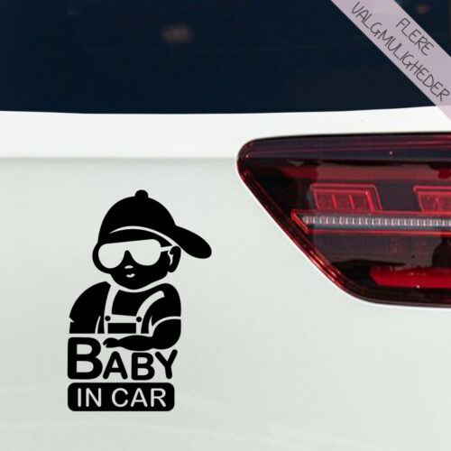 Bil stickers - Børn i bil - Hund i bil - stort udvalg hos Hjemlux.dk