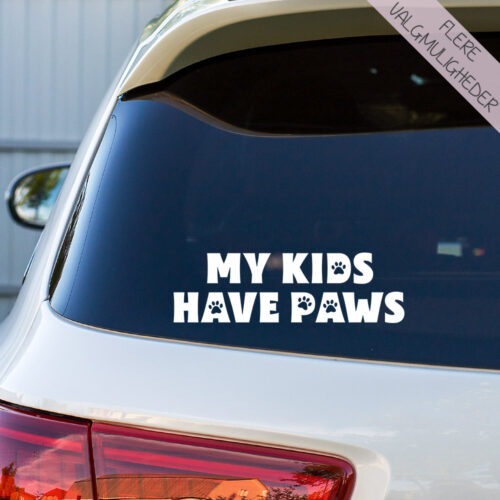 Bil stickers - Børn i bil - Hund i bil - stort udvalg hos Hjemlux.dk