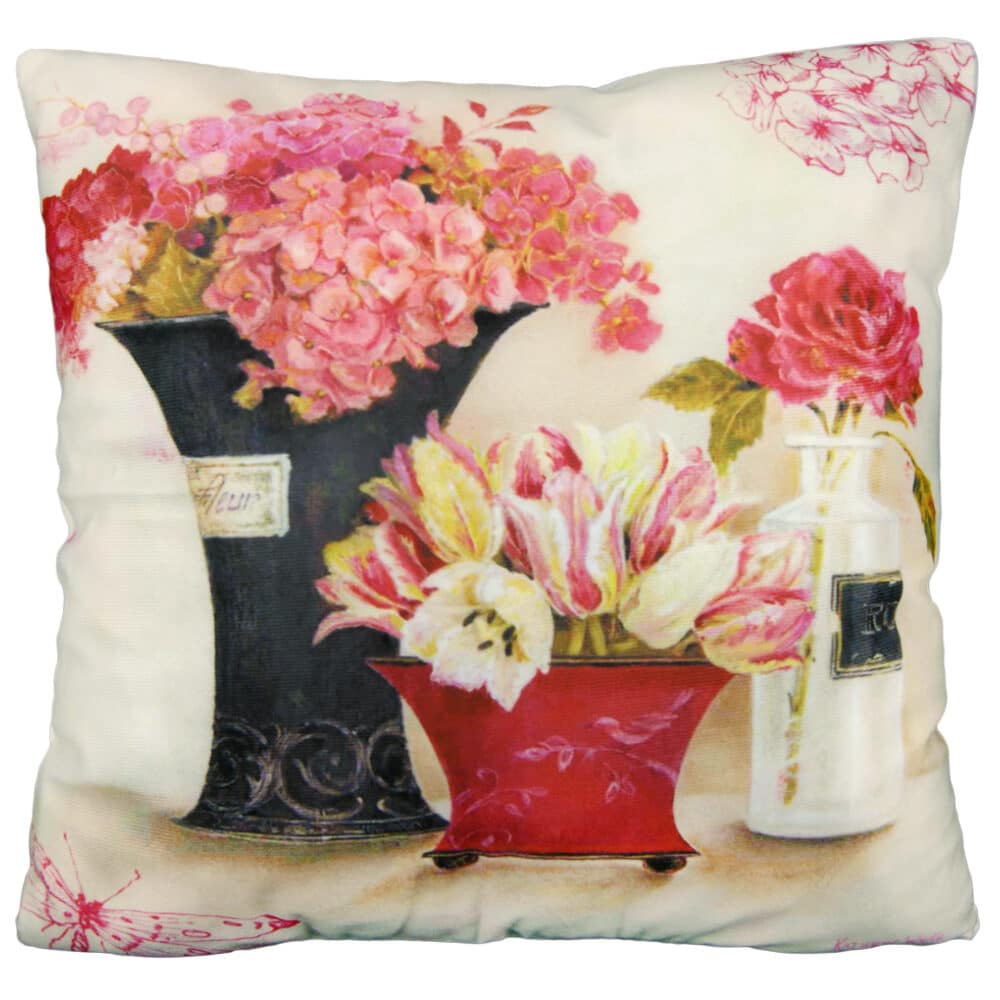 Pyntepude - pude vintage blomster stil - sofapude