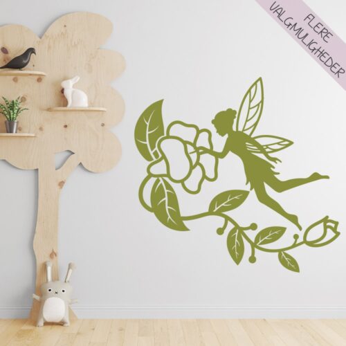 Wallsticker til børn med sød fe