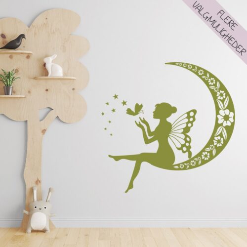 Wallsticker til børn med sød fe