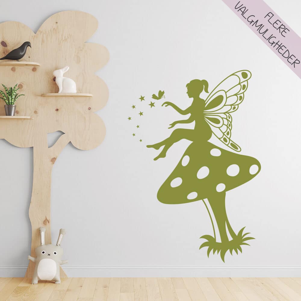 Wallsticker til børn med sød fe