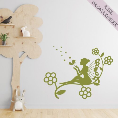 Wallsticker til børn med sød fe