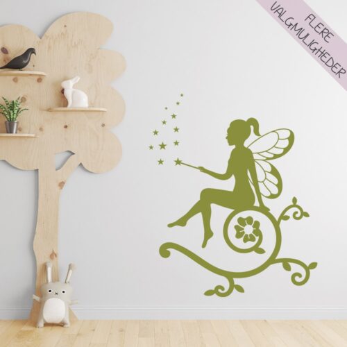 Wallsticker til børn med sød fe