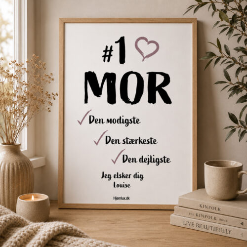 Alternative view of #1 Mor, den modigste, stærkeste & dejligste | Plakat