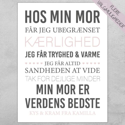 Plakat - personlige plakater - stort udvalg hos Hjemlux.dk