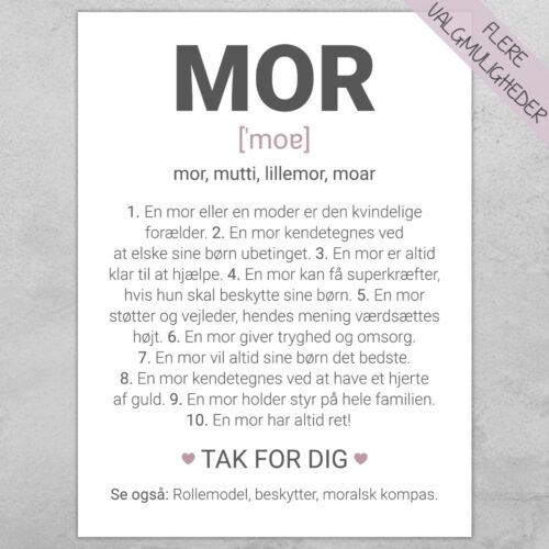 Mor, tak for dig... | Plakat