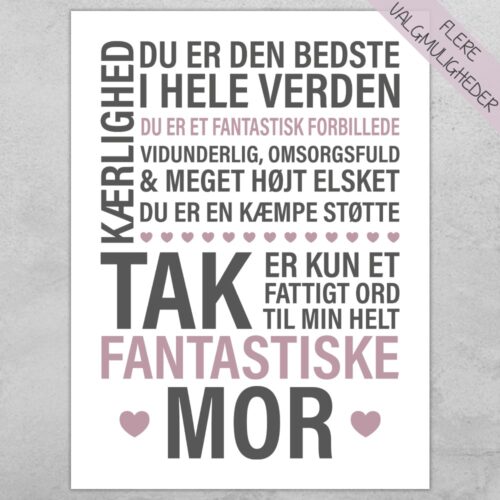 Plakat - personlige plakater - stort udvalg hos Hjemlux.dk