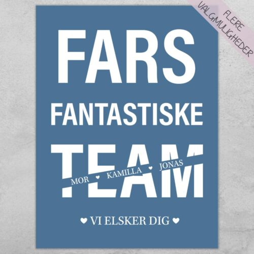 Fars fantastiske team | Plakat