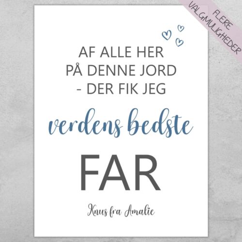 Af alle her på denne jord - far | Plakat