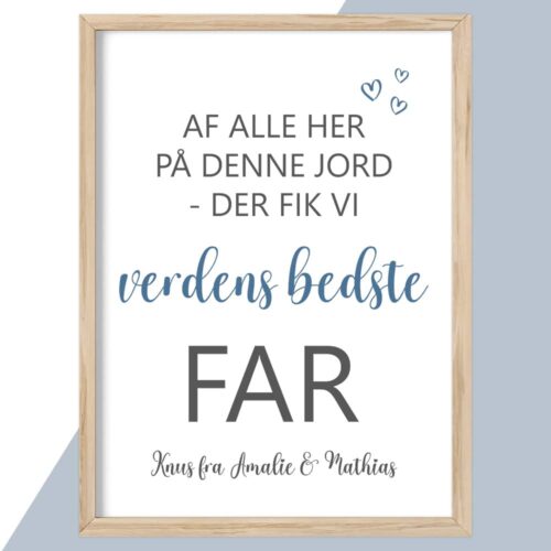 Alternative view of Af alle her på denne jord - far | Plakat