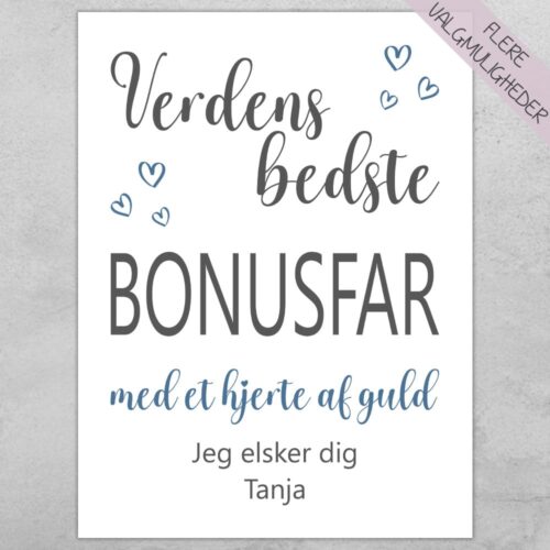 Med et hjerte af guld - bonusfar | Plakat